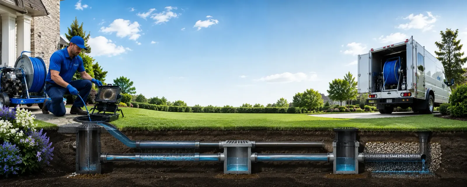 Outdoor drain cleaning information for Whitehall, NY